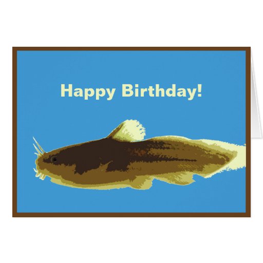 Madtom Catfish Birthday Card | Zazzle