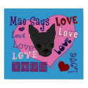 Mae Says Love! Poster posters by FreshandStrong Mae Says Love! Poster posters