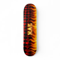 Mae skateboard fire and flames design. by skatersollie Mae skateboard fire and flames design.
