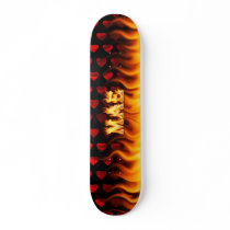 Mae skateboard fire and flames design. by skatersollie Mae skateboard fire and flames design.