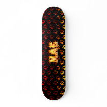 Mae skateboard fire and flames design. by skatersollie Mae skateboard fire and flames design.