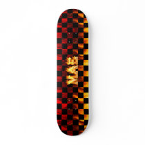 Mae skateboard fire and flames design. by skatersollie Mae skateboard fire and flames design.
