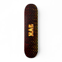 Mae skateboard fire and flames design. by skatersollie Mae skateboard fire and flames design.