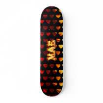 Mae skateboard fire and flames design. by skatersollie Mae skateboard fire and flames design.