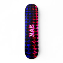 Mae skateboard pink fire and flames design. by skatersollie Mae skateboard pink fire and flames design.