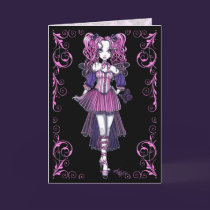 "Maegan" Pink Valentine Fairy Art Card cards