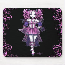 "Maegan" Pink Valentine Fairy Art Mousepad mousepads