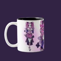 "Maegan" Pink Valentine Fairy Art Mug mugs