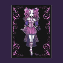"Maegan" Pink Valentine Fairy Art Postcard postcards
