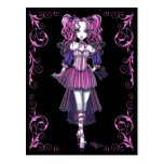 "Maegan" Pink Valentine Fairy Art Postcard