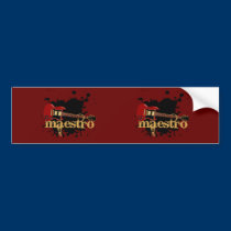 Maestro Grunge Electric Guitar bumper stickers