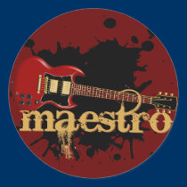 Maestro Grunge Electric Guitar stickers