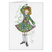 Maeve Irish Dancer cards