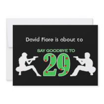 Mafia Style 30th Birthday Celebration Personalized Invites