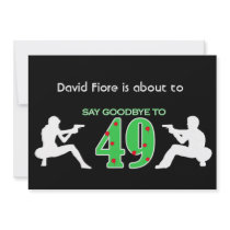 Mafia Style 50th Birthday Celebration Announcement
