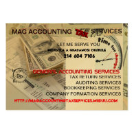 MAG ACCOUNTING  TAX SERVICES MOISOLA AGBADAMOSI BUSINESS CARD TEMPLATE
