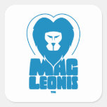 Mag Leonis™ in Bold Blue Square Stickers