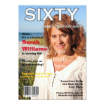 Magazine Cover 60th Birthday Party Invitation
