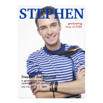 Magazine Cover Graduation Announcement