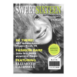 Magazine Cover Photo Sweet Sixteen Birthday Invite