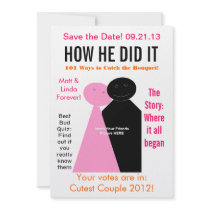 Magazine Edition Save The Date Personalized Invitation