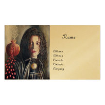 MAGDALEN MONOGRAM gold Business Card