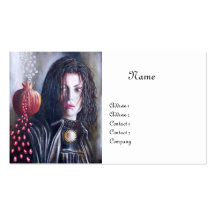 MAGDALEN MONOGRAM white Business Card Templates