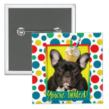 Magdalena de la invitación 2 años - dogo francés pins