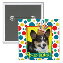 Magdalena de la invitación - Corgi Pin