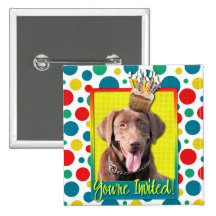Magdalena de la invitación - Labrador - chocolate Pins