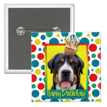 Magdalena del cumpleaños - mayor perro suizo de la pin