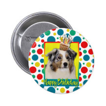 Magdalena del cumpleaños - pastor australiano pin