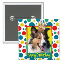 Magdalena del cumpleaños - Sheltie Pin