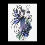 Magdalene Blue Rose Fairy Postcard