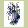Magdalene Blue Rose Fairy Postcard
