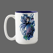 "Magdalene" Gothic Blue Rose Fairy Mug