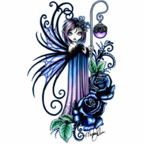 "Magdalene" Gothic Blue Rose Fairy Photo Sculpture photo sculptures