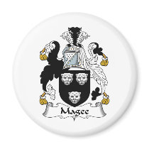 Magee Family Crest magnets by coatsofarms Magee Family Crest magnets