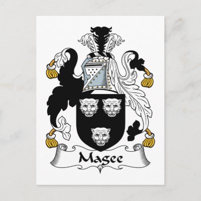 Magee Family Crest Post Cards by coatsofarms