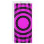 magenta_and_black_interlocking_concentric_circles customized rack card