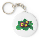 Magenta and Yellow Primrose Key Chain