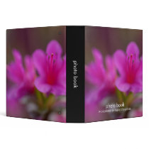 Magenta Azalea Macro Vinyl Binder