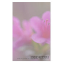 Magenta Azalea Macro Stationery Paper