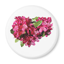 Magenta Azaleas Fridge Magnets