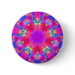 "Magenta & Blue Mandala" Magnet Pinback Buttons