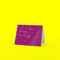 Magenta Christmas Card cards