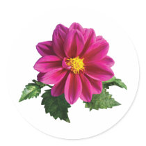 Magenta Gerbera Daisy stickers by SusanSavad Magenta Gerbera Daisy stickers