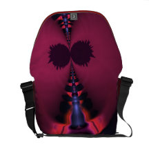 Magenta Ghost – Rose & Indigo Delight Messenger Bag