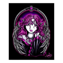 Magenta Guardian Angel posters