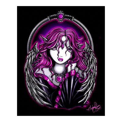 Magenta Guardian Angel Posters by mykajelina